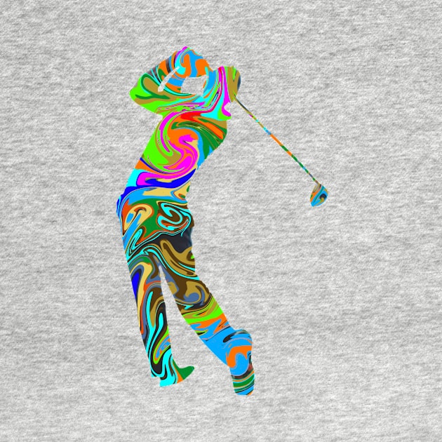 Psychedelic Golfer by missdebi27